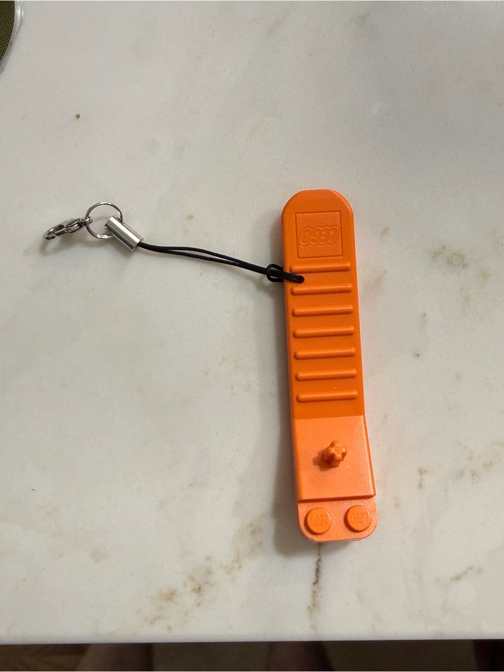 LEGO 853792 Orange Brick Separator Keychain Keyring Authentic Gear Tool